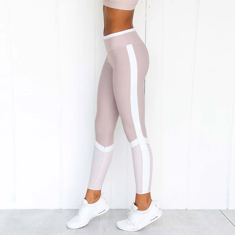 striped sports leggings