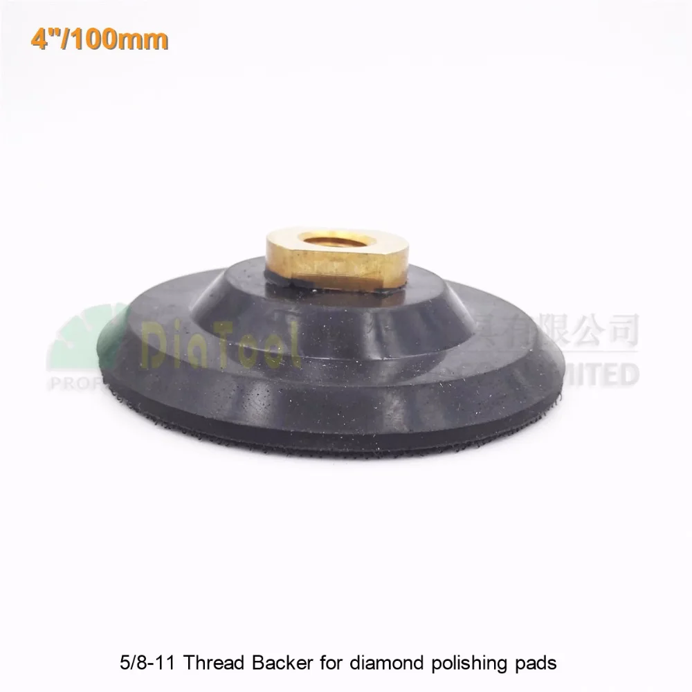 5/8-11 thread 4 inches Rubber backer Diameter 100MM back pads for polishing pads sanding discs
