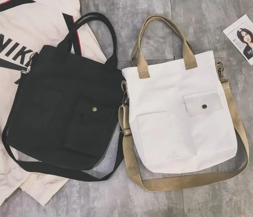 

2019 Autumn and Winter student canvas shoulder bag casual handbag