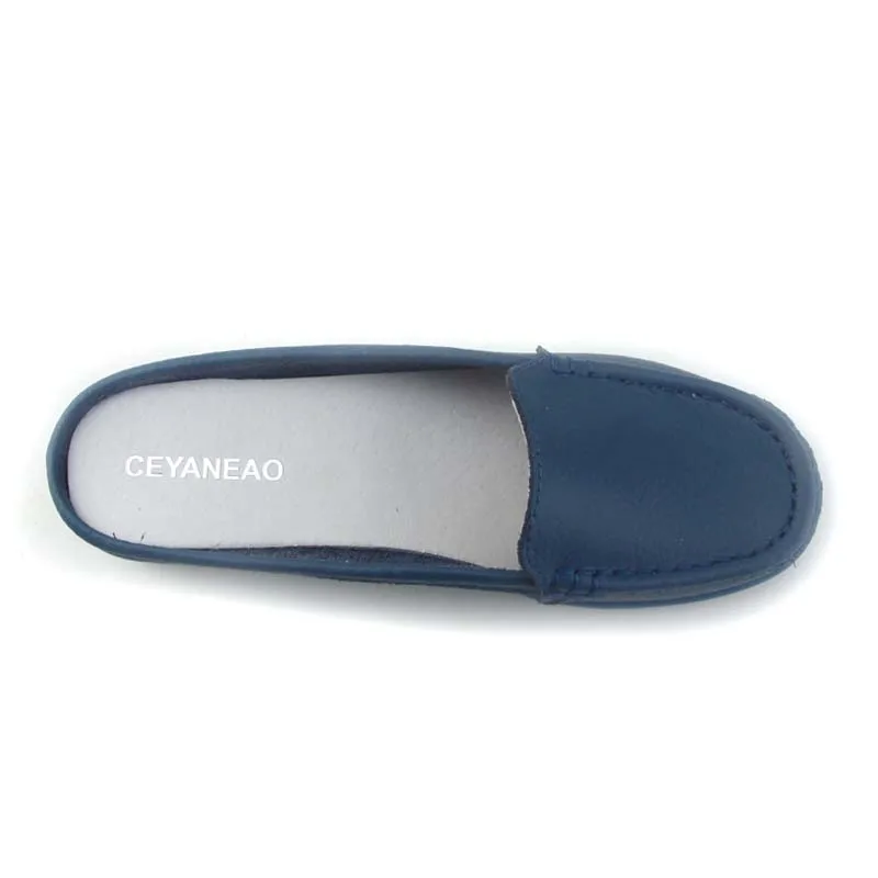Мокасины женские из натуральной кожи на плоской подошве|shoes woman loafers|women loafersballet shoes