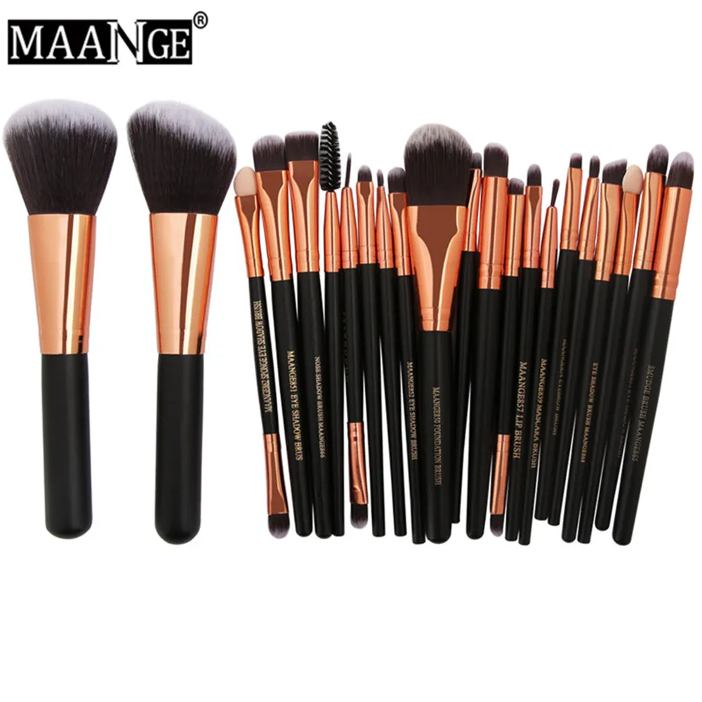 Кисти для макияжа MAANGE Pro набор из 22/20 кистей пудра насыщенные тени век подводка
