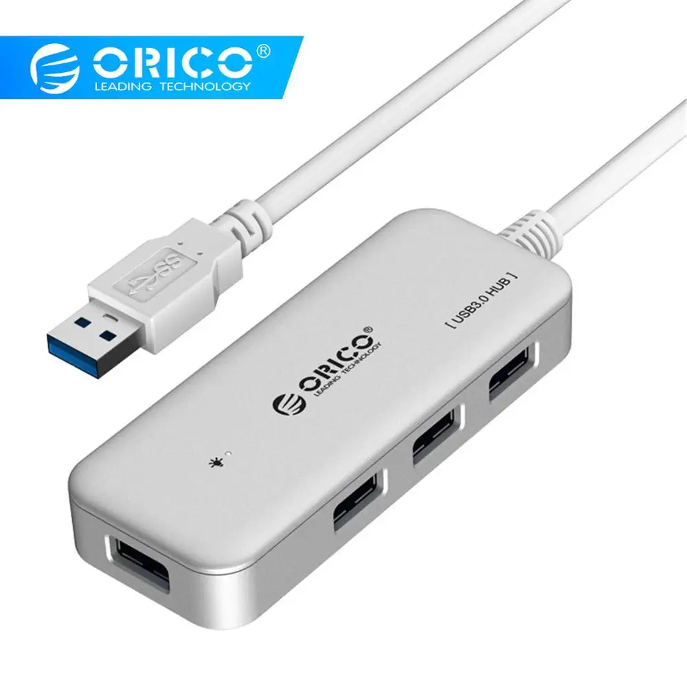 ORICO USB 3,0 концентратор 4 порта мини концентратор Поддержка OTG USB разветвитель для Android телефона Windows Linux ноутбук ПК Apple Macbook Air PC планшет