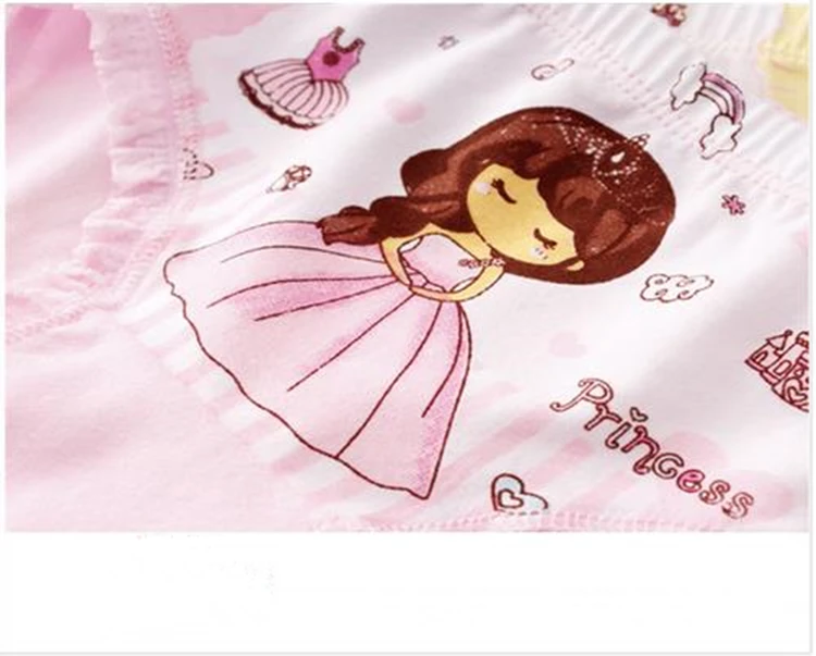 4 шт./лот милое детское белье трусики для девочек трусы с рисунком принцессы, детское хлопковое белье, TNN0161