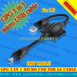 2018 оригинал новый GPG 3 в 1 Micro USB кабель для LG