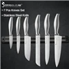 Sowoll 6 шт. набор кухонных ножей лезвие из нержавеющей стали Острый удобный изогнутый нож шеф-повара нож для нарезки хлеба Santoku кухонный инструмент