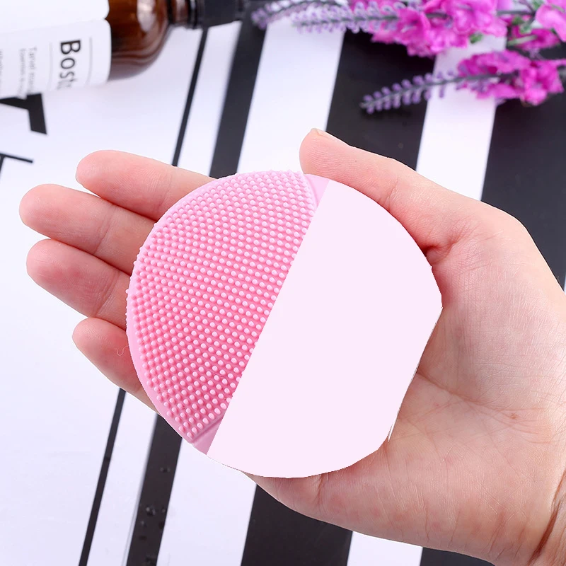 Mini Facial Cleansing Brush Electric Vibration Ultrasonic Skin Scrubber Remove Blackhead Face Pore Cleanser Waterproof Silicone images - 6