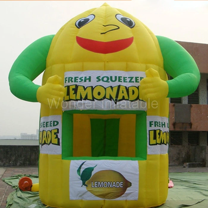 

Hot sale mobile cute inflatable lemonade booth stand bar for promotion