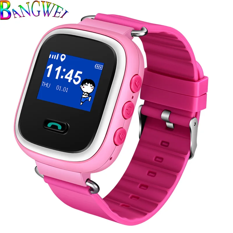 BANGWEI Детская Новая мода smart watch SOS будильник фунтов tracker поддержка сим-карты истории запись позиционирования smart watch es