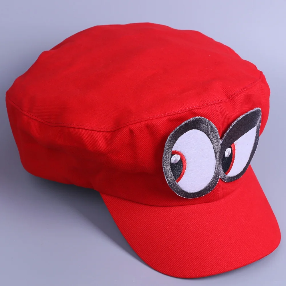 Game Super Mario Odyssey Cap Cosplay Red Mario Hat Adult Kids Halloween Prop New4