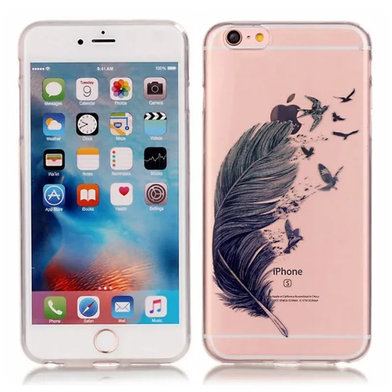 Transparent Soft TPU Case capinha For iphone 6 Plus 6S