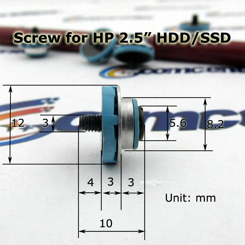 4 шт./лот крепежные винты для hp 2,5 SSD HDD 6000 6005 Pro 8000 8100 EliteDesk ProDesk G1 G2