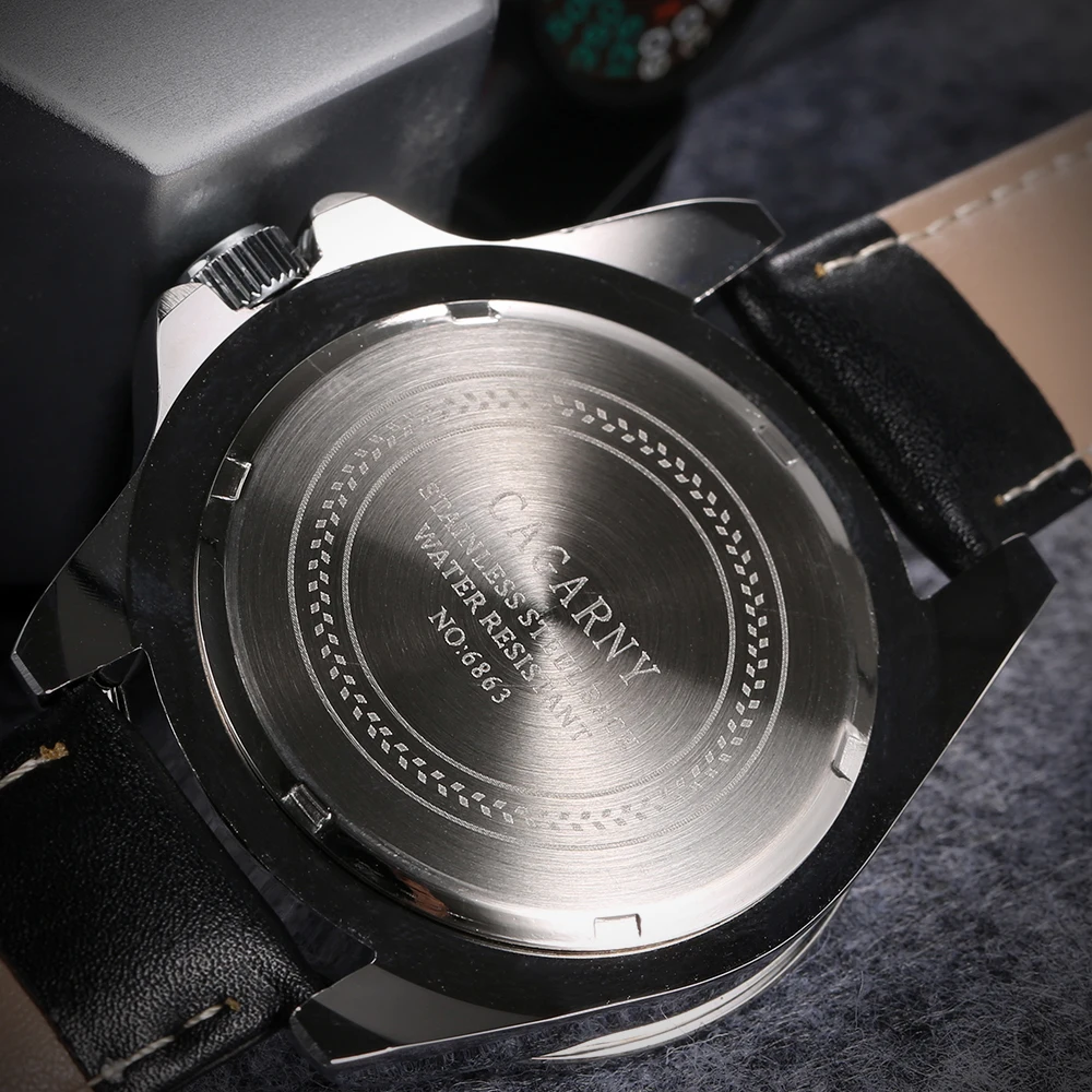 drop shipping luxury brand cagarny mens watches quartz wrist watch for men role fashion  watch man (4)