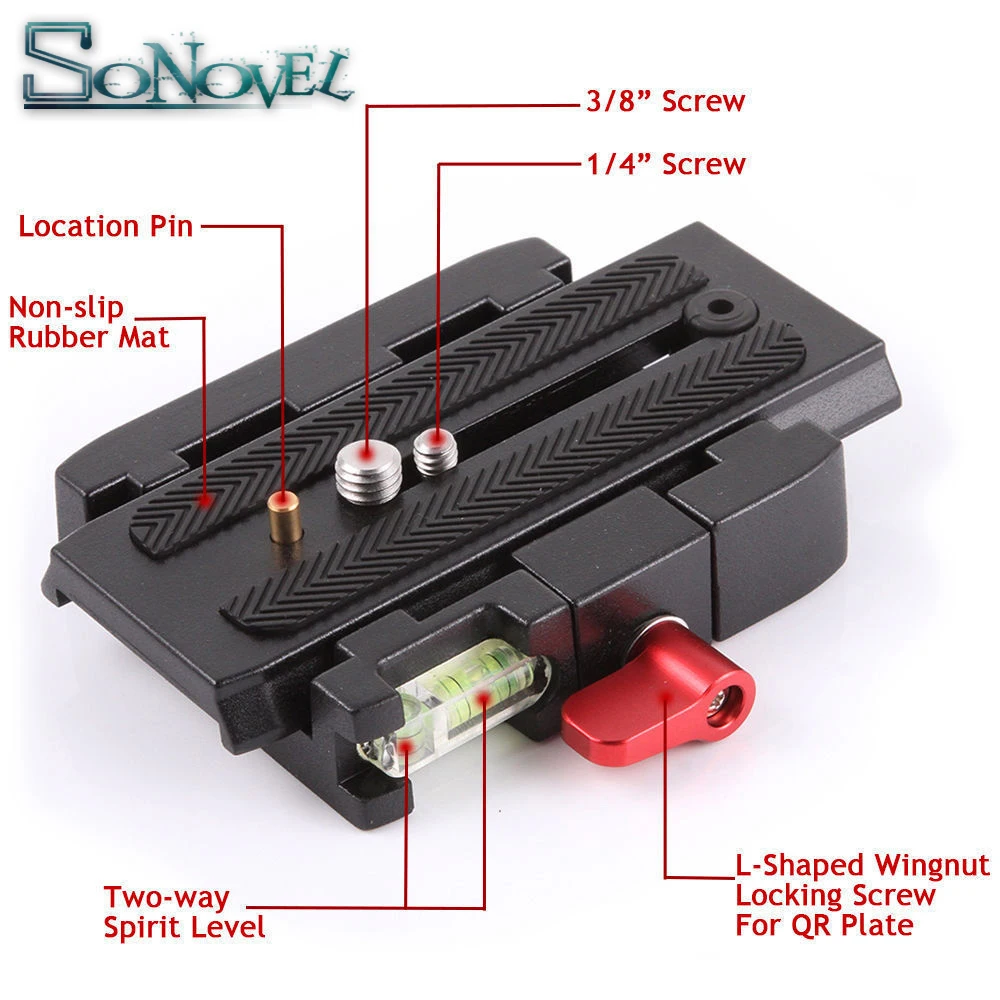 Камера штатив монопод P200 QR зажим из алюминиевого сплава+ Quick Release Plate для Manfrotto 501 500AH 701HDV 503HDV Q5