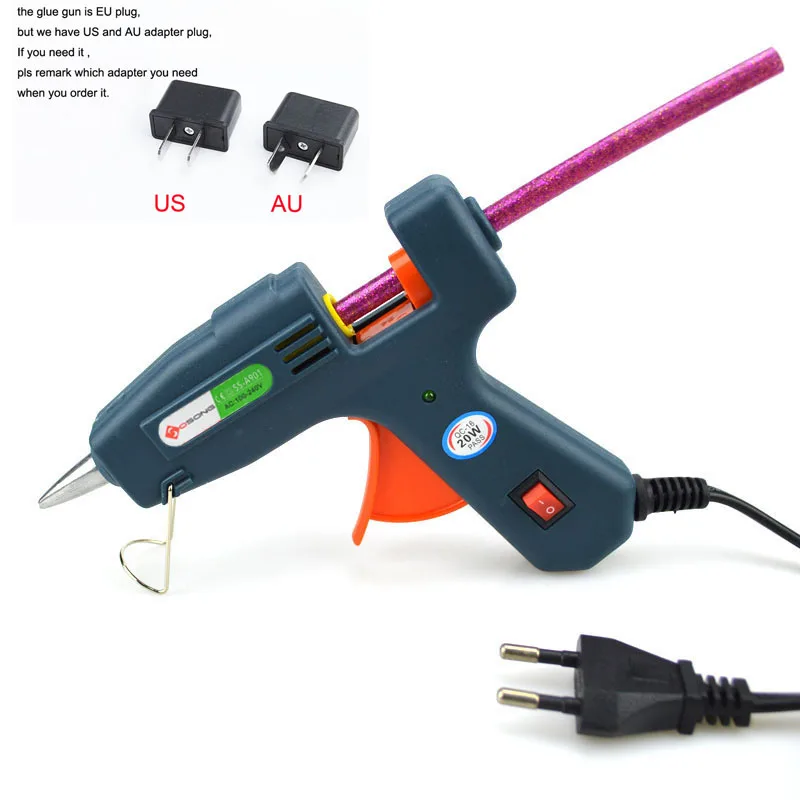 Aecool EU Plug термоплавкий Клеевой пистолет для DIY Профессиональный