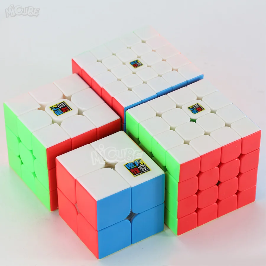 Mofangjiaoshi 2x 2/3x 3/4x 4/5x5 магические кубики липкие 4 шт./компл. Подарочная коробка