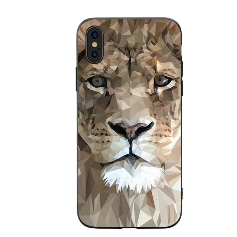 

Lion Phone Cases Cover for iphone X XR XS MAX 6 6s 7 8 Plus TPU Cover Coque For iphone 7 8Plus iphone 5SE Cases