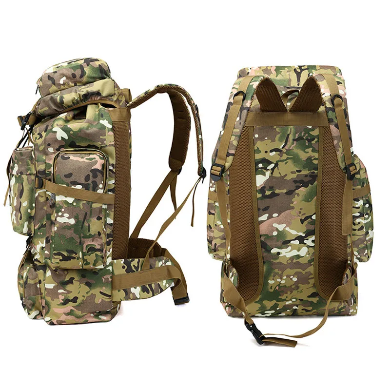  70L Tactical Bag Military Backpack Mountaineering Men Travel Outdoor Sport Bags Molle Backpacks Hun - 32889180884