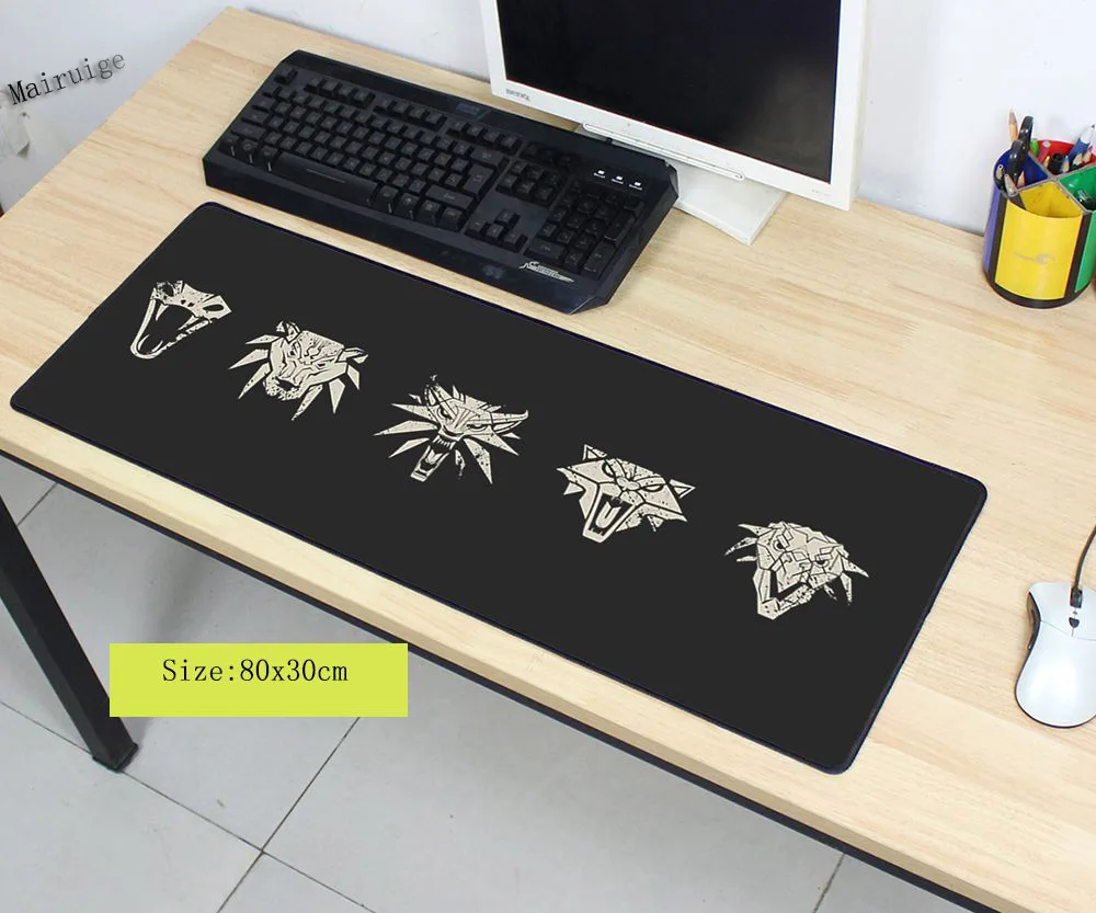 

Mairuige Rubber Anti-slip Mice Mat DIY Design Pattern Computer Large Overlock Mousepad Gaming The Witcher 3 Wild Hunt Mouse Pad