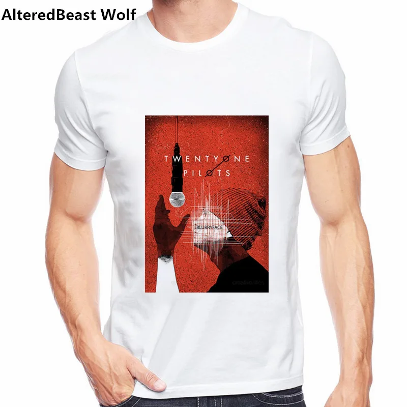 Twenty One Pilots, летняя новинка, Мужская футболка, Homme, принт рок-группы, 3D, футболка с коротким рукавом и круглым вырезом, хипстерская Мужская футболка, одежда - Цвет: as picture