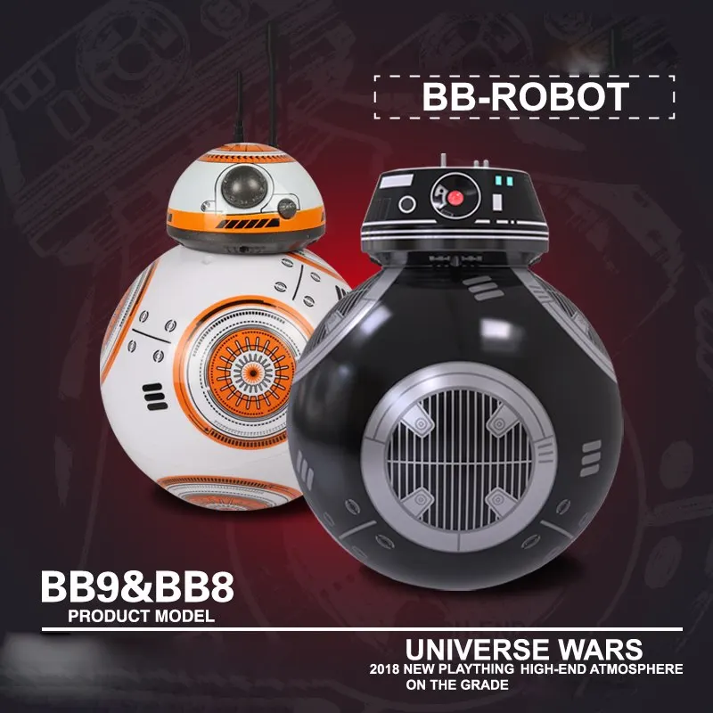 

Upgrade Model Ball Star Wars 7 The Last Jedi RC BB-9E Robot BB-8 Droid BB8 Intelligent Robot 2.4G Remote Control Toys RC Cars