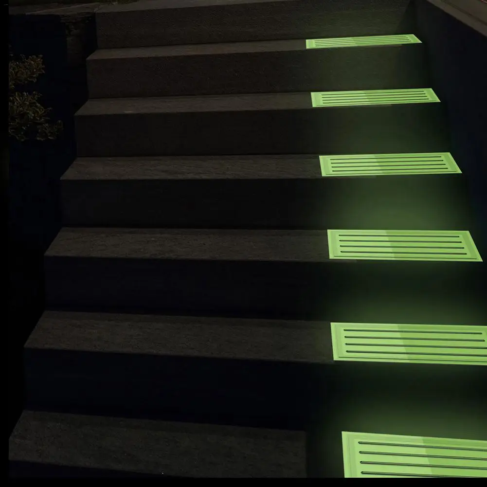 4pcs Non-slip Stair Tread Tape Luminous PVC Mat In Stair Car Glowed In The Dark For Home 4pcs Non-slip Stair Tread Tape Luminous PVC Mat In Stair Car Glowed In The Dark For Home