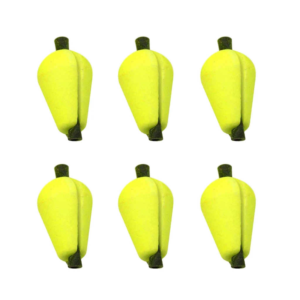 6 قطع يطير الصيد تعويم سترايك مؤشرات رغوة الأصفر 6 قطع يطير الصيد تعويم سترايك مؤشرات رغوة الأصفر