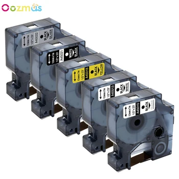 

Compatible for Dymo D1 45010 45013 45018 45021 45022 Label Tape 12mm Laminated Printer Ribbon for Label Manager Printer Maker