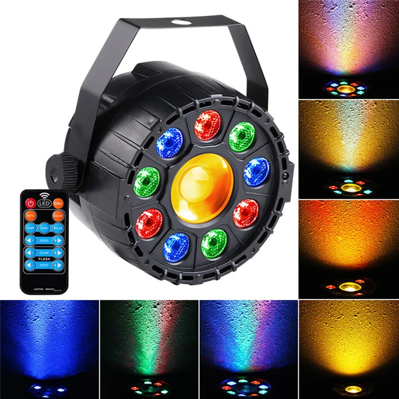 Новый светодиодный мини RGB + Y пластик Par свет бар вечеринка событие ночной клуб DJ