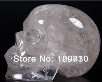 

00320 Huge Quartz Rock Crystal Crystal Skull, Realistic, Crystal Healing