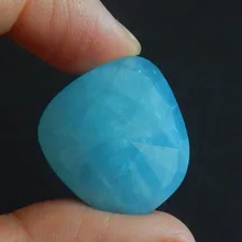 AAA Синий Аквамарин ограненная Подвеска из драгоценного камня кабошоны, 25x24x12 мм, 11,1 г