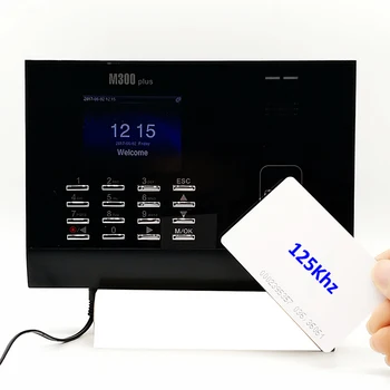 

standalone M300plus 125khz proximity rfid card Time Attendance Linux system color LCD card time attendance System time Recording