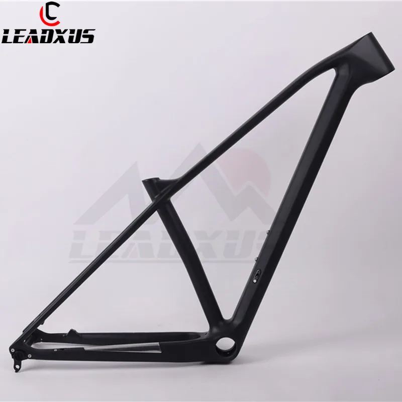 Perfect LEADXUS CX200 Ultra Light 27.5er MTB Bike Frame Quick Release/Thru Axel 27.5 Inch Glossy/Matte Carbon Mountain Bicycle Frame 0