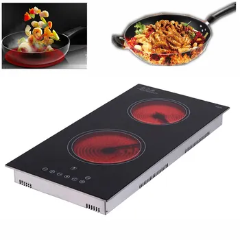 

SCHOTT CERAN Glass Touch Double Burner Electric Ceramic Infrared Stove light wave cooker Hot Plates Electric heating furnace