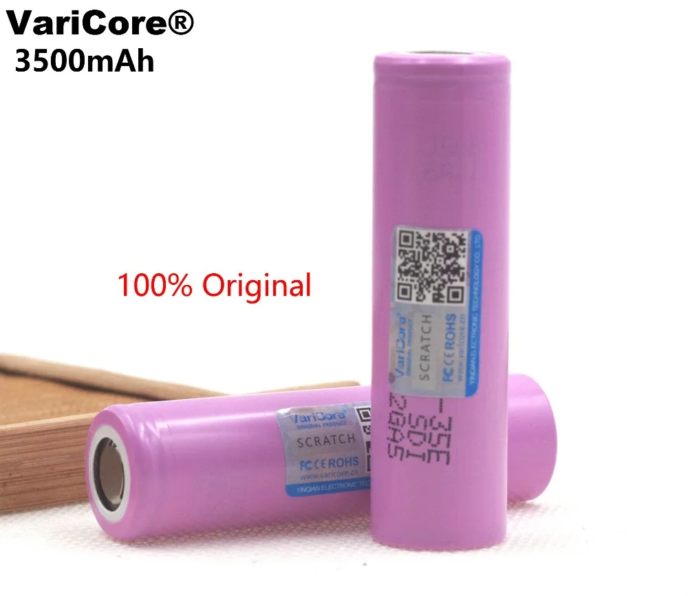 2 шт./лот VariCore 18650-35E 3500mAh 8A Max 13A разрядный аккумулятор 3,7 V для фонариков