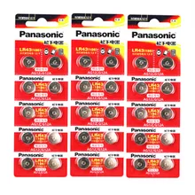 30 X PANASONIC AG12 LR43 186 0%Hg for Watches Toys 1.5V Cell Alkaline batteries For calculator 0%Hg