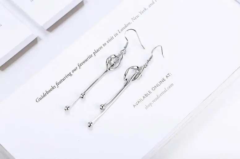 Сливы; Роскошная модная Фирменная ушной крючок Серебряные серьги кисточкой серьги с длинными висячие серьги ювелирные изделия серьги в Корейском стиле