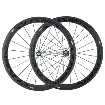 

Carbon Road Wheels China 50mm Clincher Carbon Wheelset Matte Finish With Glossy Letter Road Bike Carbon Wheel