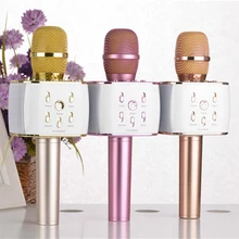 Магия моды Bluetooth караоке микрофон Беспроводной профессиональный игрок Динамик с Carring чехол для iPhone Android компьютер