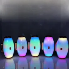 Портативный Bluetooth динамик, цветная лампа, беспроводной Bluetooth динамик, стерео сабвуфер, Открытый Многофункциональный Bluetooth динамик