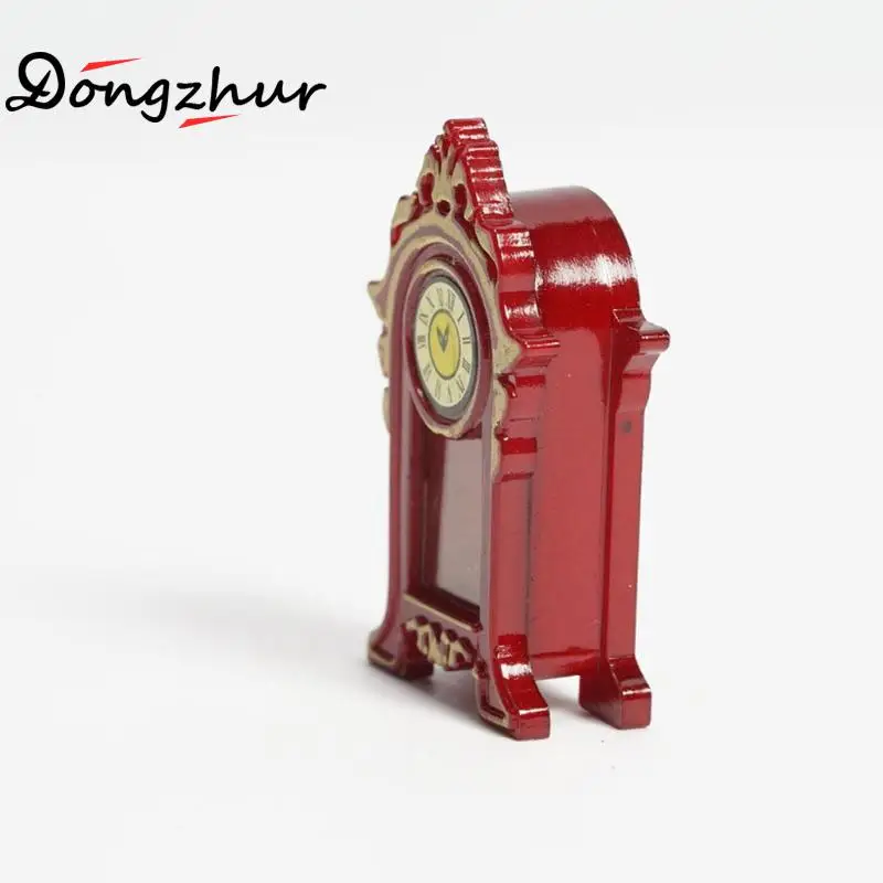 Dongzhur кукольный домик миниатюры аксессуары для 1:12 винтажные Мини часы подходят для камина кукольный шкафчик мебель для дома