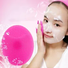 2 шт. силиконовая Косметическая салфетка отшелушивающий для лица угревая лицевая Очищающая щетка инструмент мягкие щётки для глубокой очистки