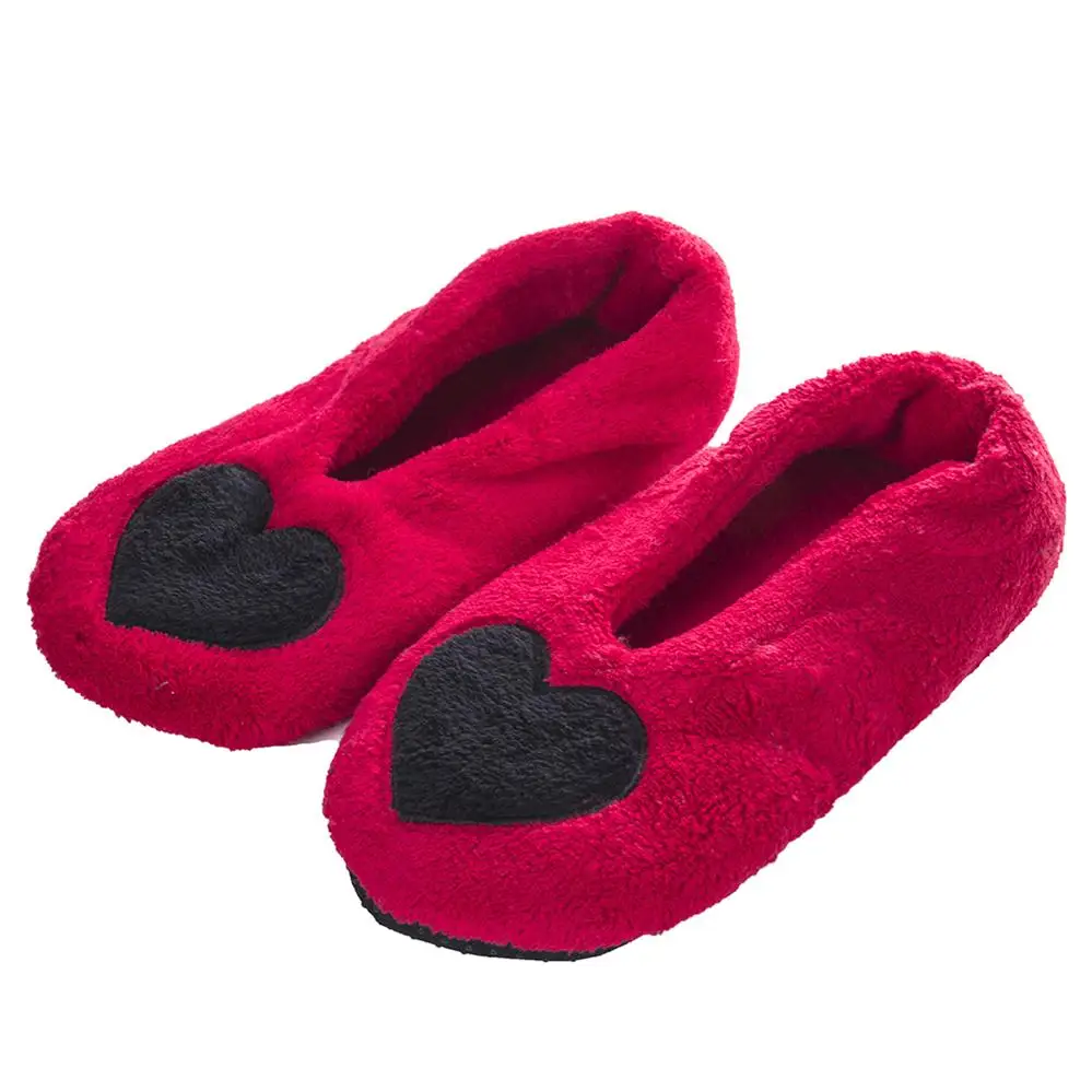 Новинка года; теплые домашние женские тапочки; хлопковая обувь; плюшевые женские тапочки; нескользящая домашняя обувь; рождественские женские домашние тапочки - Цвет: red