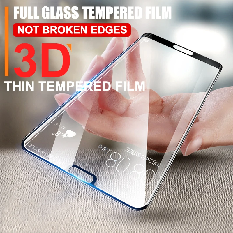 

Full Cover Tempered Glass For Huawei P9 P10 P20 Lite Plus Screen Protector Toughened Film For Huawei P9 P10 P20 P20 Pro