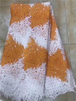 

white New Design African Swiss Voile Lace High Quality African Guipure Lace Fabric With Stones Embroidered Lace Fabric For Party