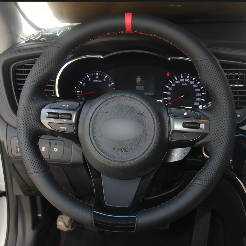 Чехол на руль автомобиля HuiER оплетка для Kia K5 Optima 2014 2015|Чехлы руль| |