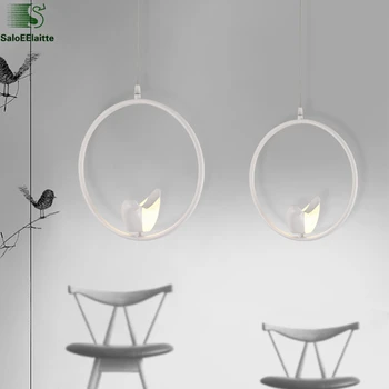 

6W Nordic Modern Bird Led Pendant Light Dining Room Bar Minimalism Led Hanging Light Lustre luminaria Led Suspend Lamp
