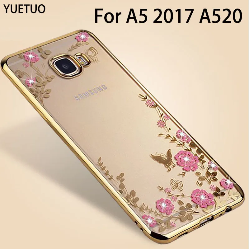 YueTuo Оригинальный чехол из ТПУ розового золота для Samsung Galaxy A5 2017 A520 силиконовый