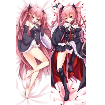 

Japanese Sexy Girl Anime Seraph of the end Krul Lovely Throw Otaku Dakimakura Gifts Bedding Hugging Body Pillow Case 150x50 CM