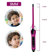 9 мм Плойка для завивки волос ЖК-дисплей экрана профессиональная машинка для стрижки волос щипцы для завивки Плойка для завивки волос Волшебный Уход Инструменты для ухода за красотой