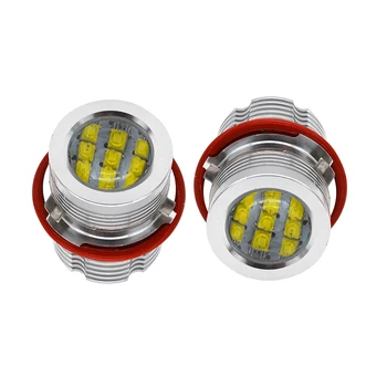 

SKYJOYCE 2*60W 120W E39 LED Marker Angel Eyes Kit White Blue Red Yellow LED Chips For B-M-W E39 E60 E63 E65 E53 X5 X3 LED Light